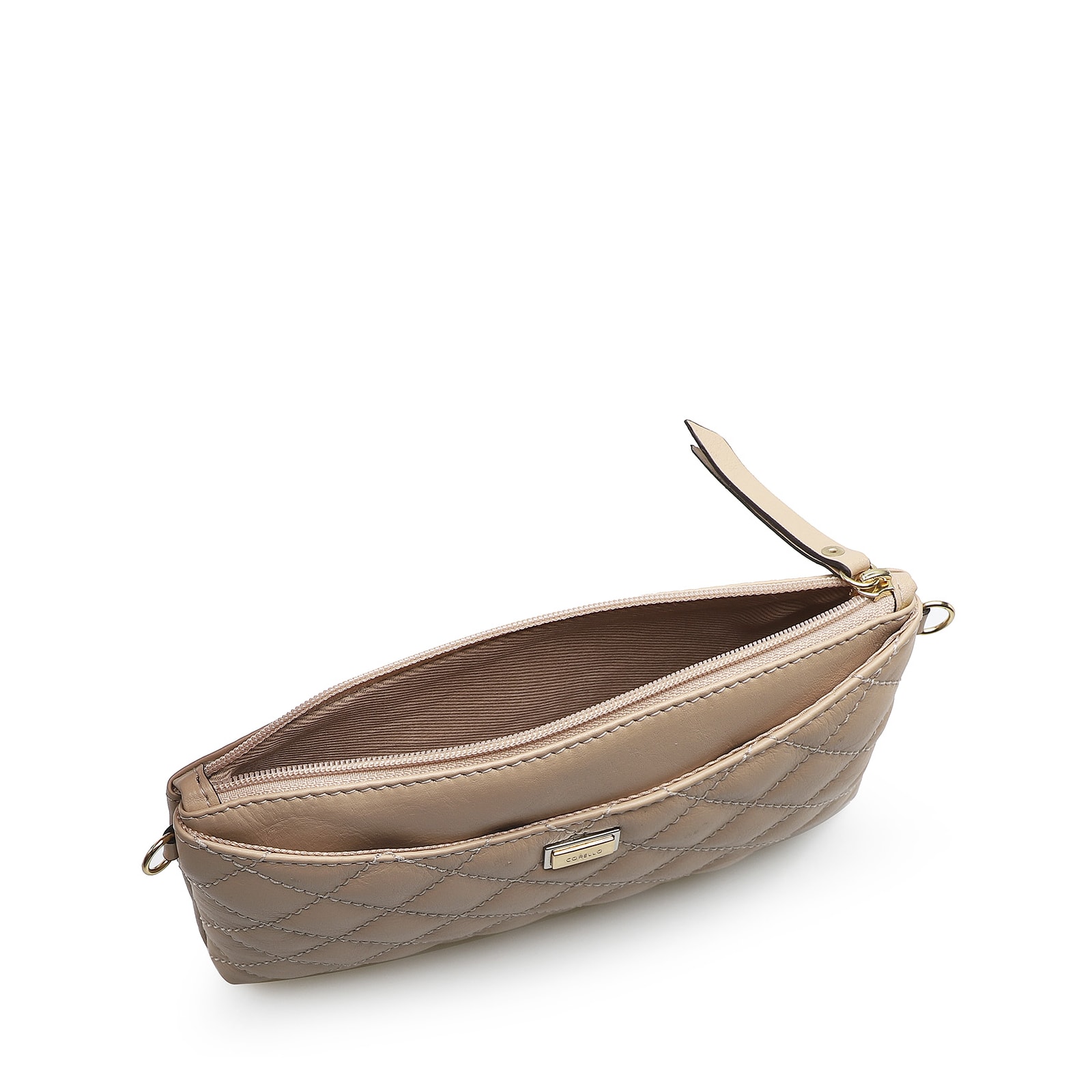 Bolsa Transversal Couro Nude