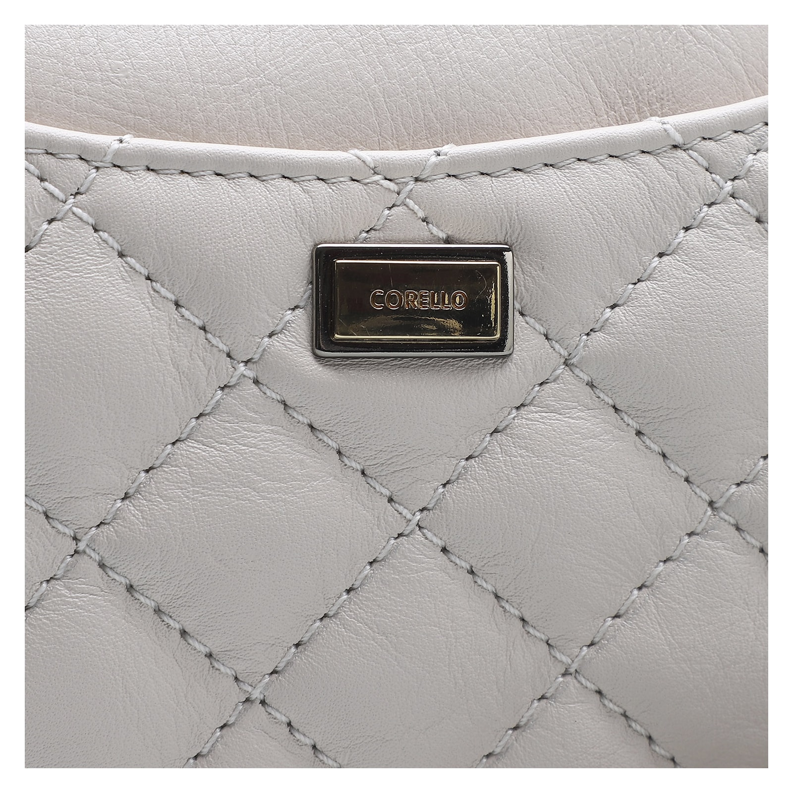 Bolsa Transversal Couro Off White
