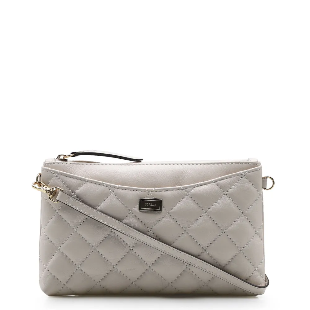 Bolsa Transversal Couro Off White