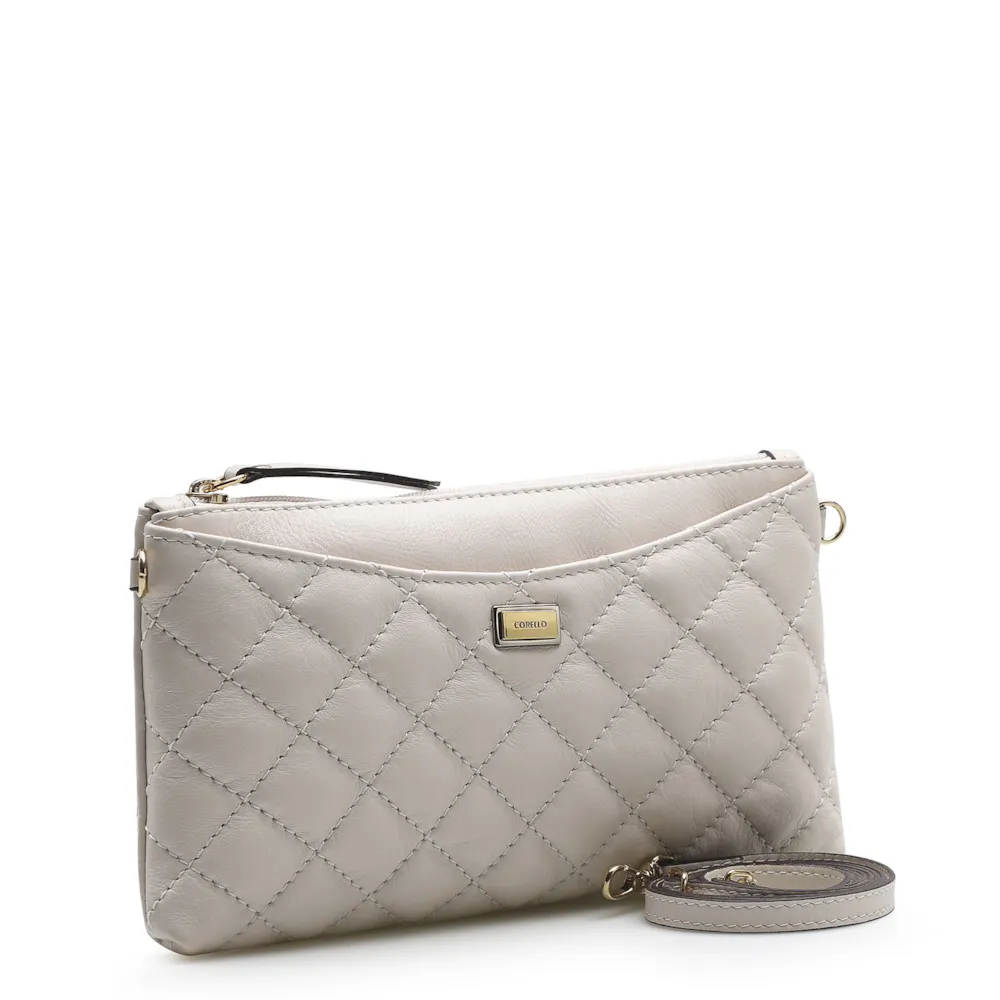 Bolsa Transversal Couro Off White - imagem 2