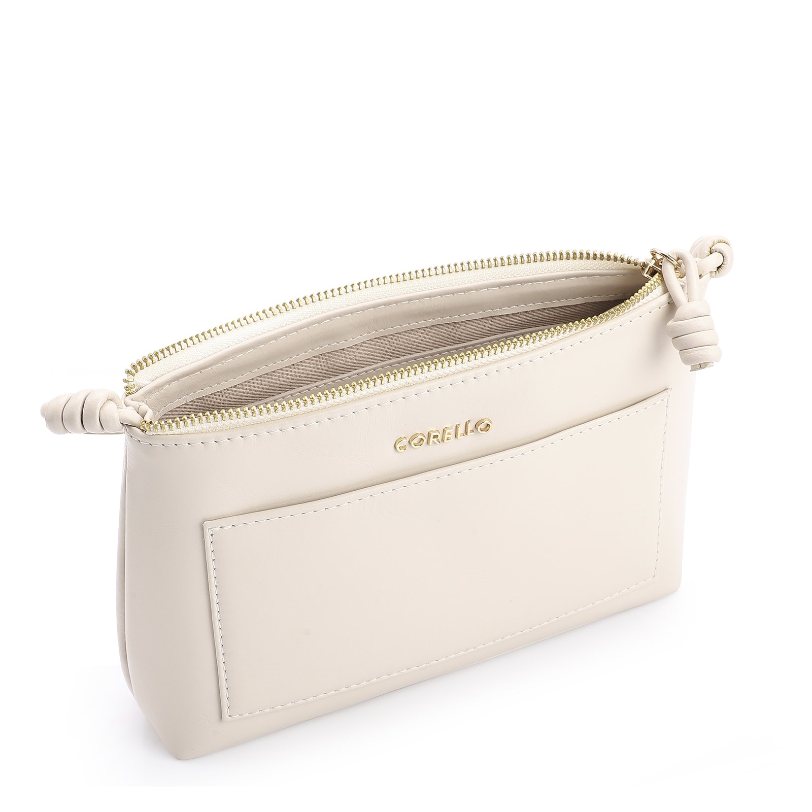 Bolsa Transversal Couro Off White
