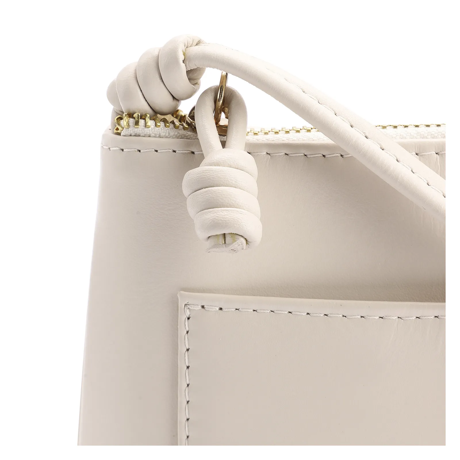 Bolsa Transversal Couro Off White