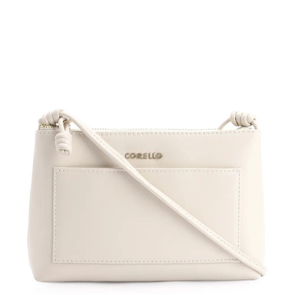 Bolsa Transversal Couro Off White