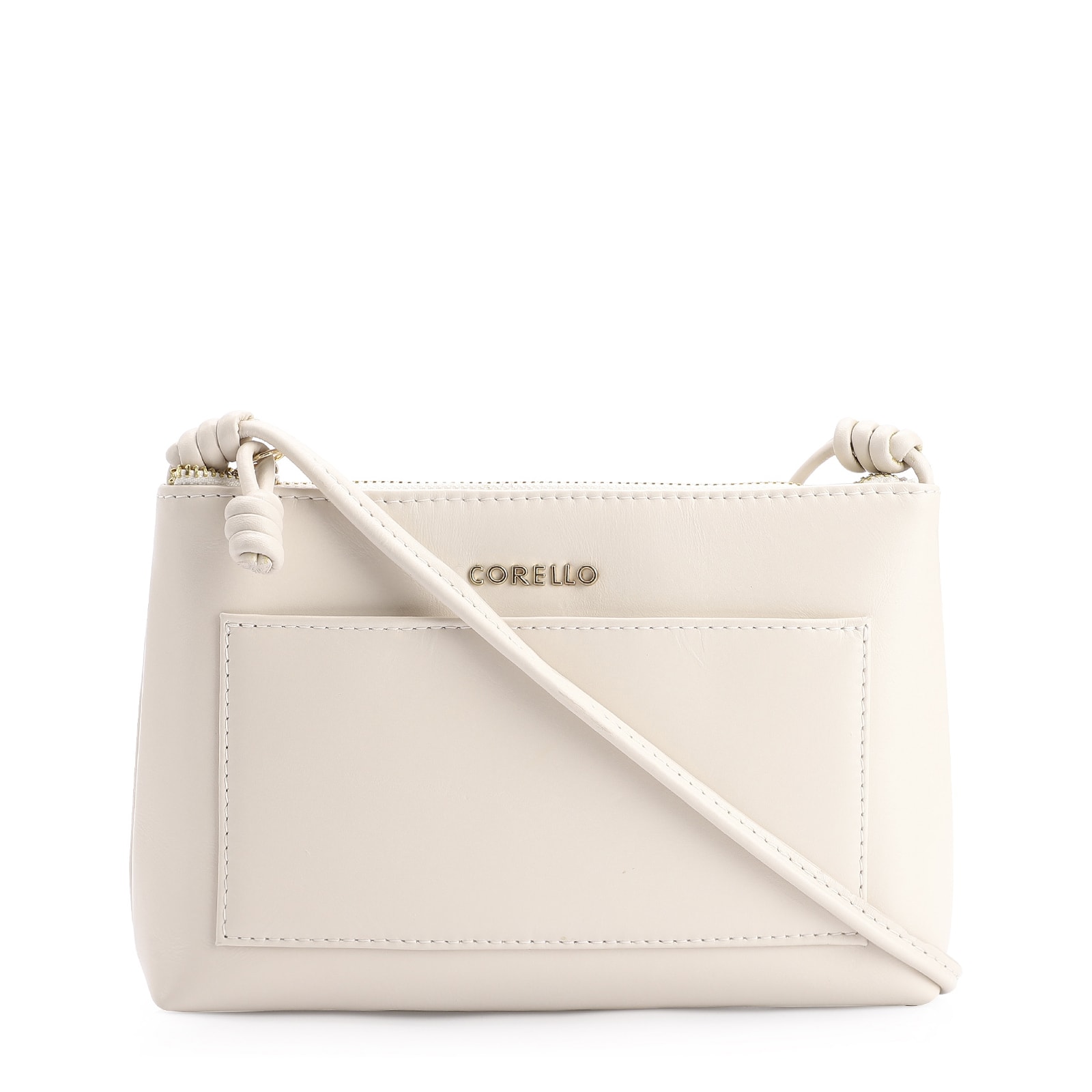 Bolsa Transversal Couro Off White