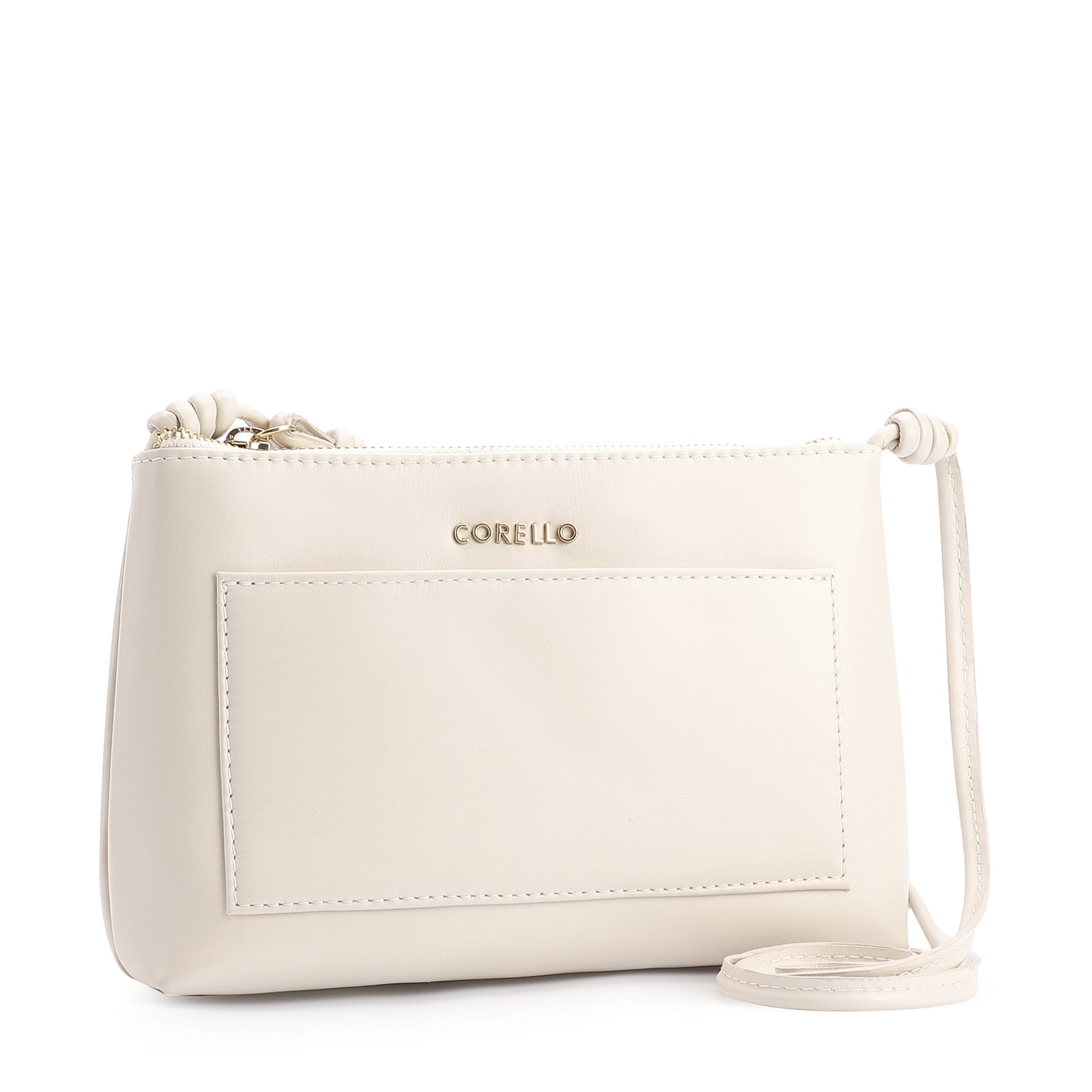 Bolsa Transversal Couro Off White