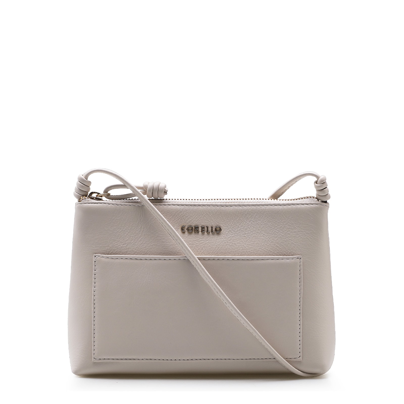 Bolsa Transversal Couro Off White