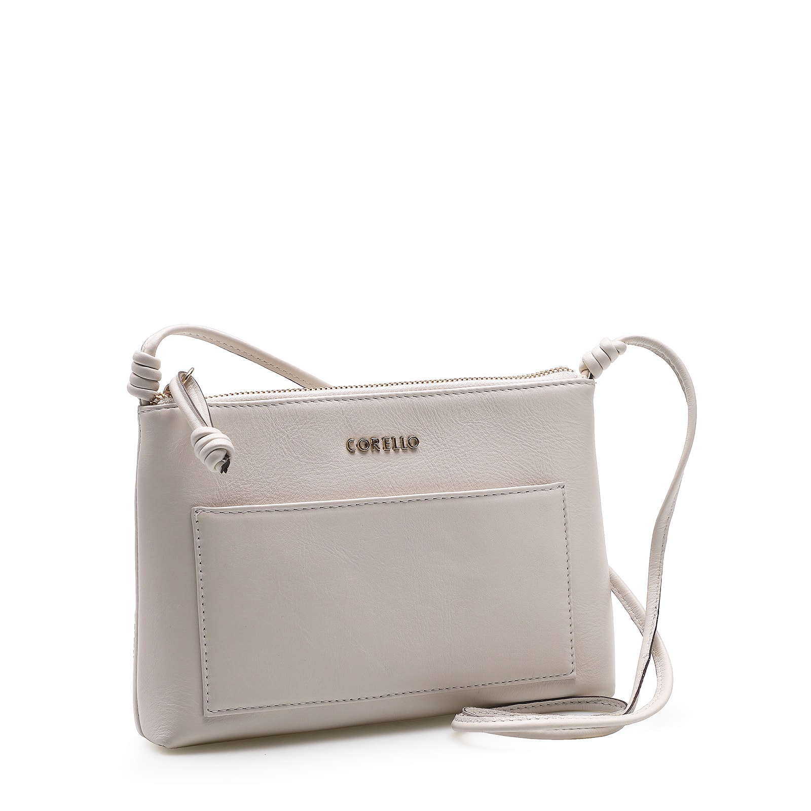 Bolsa Transversal Couro Off White