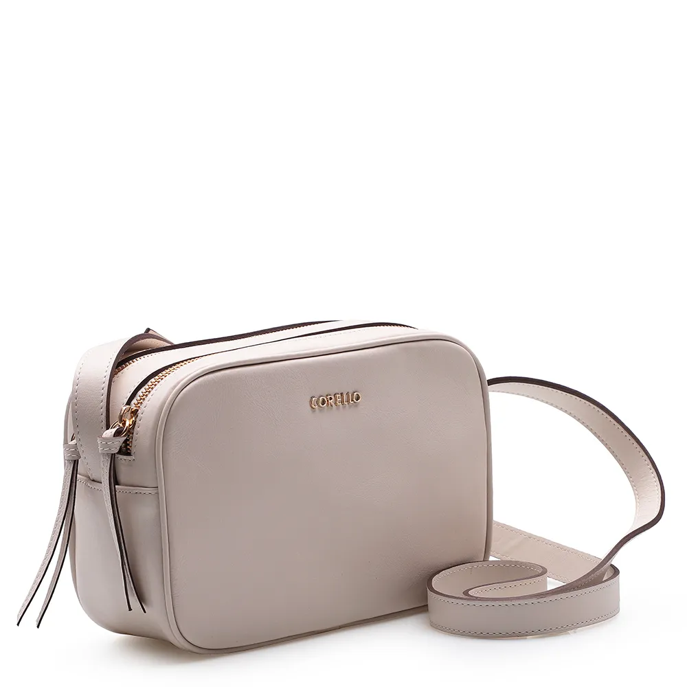 Bolsa Transversal Couro Off White - imagem 2