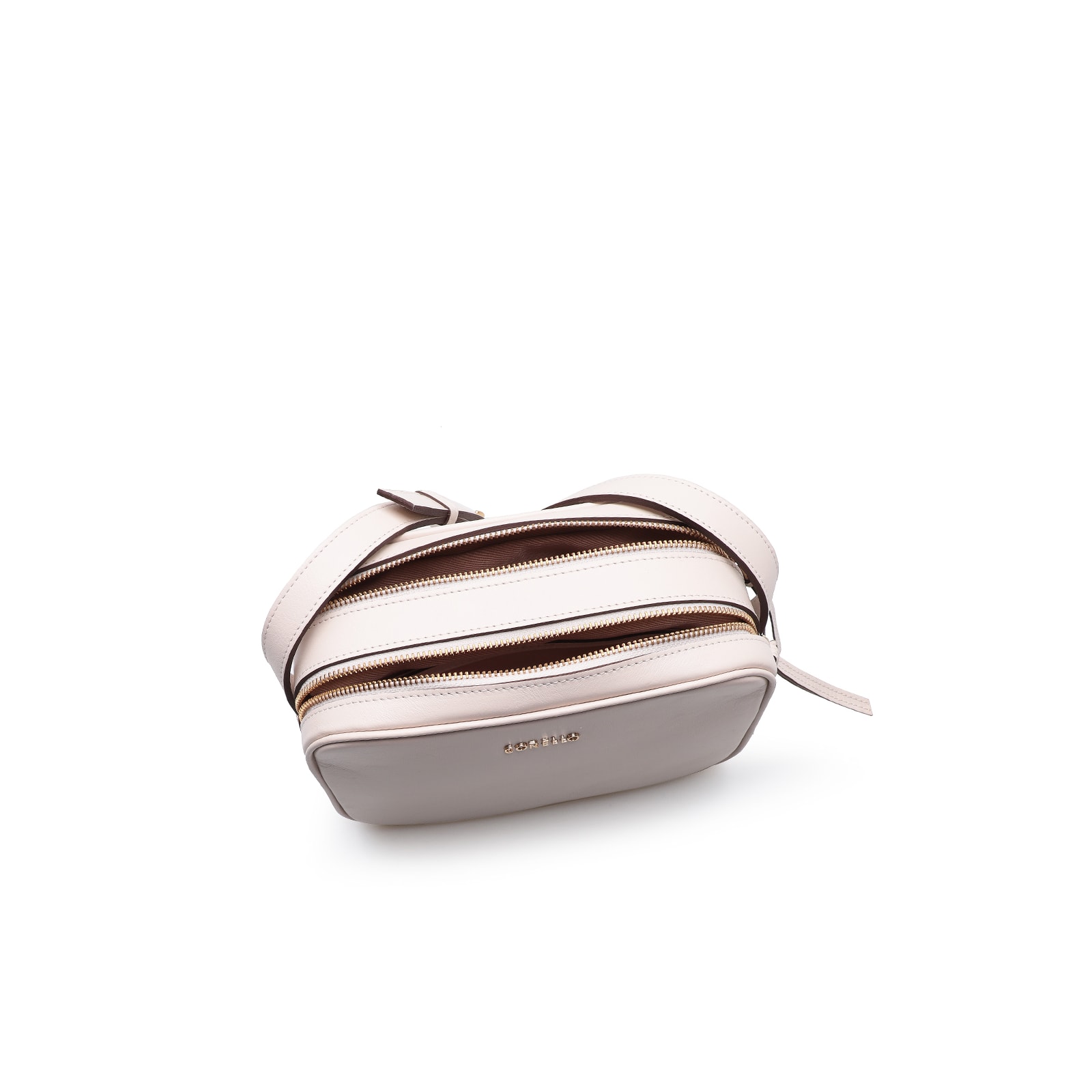 Bolsa Transversal Couro Off White