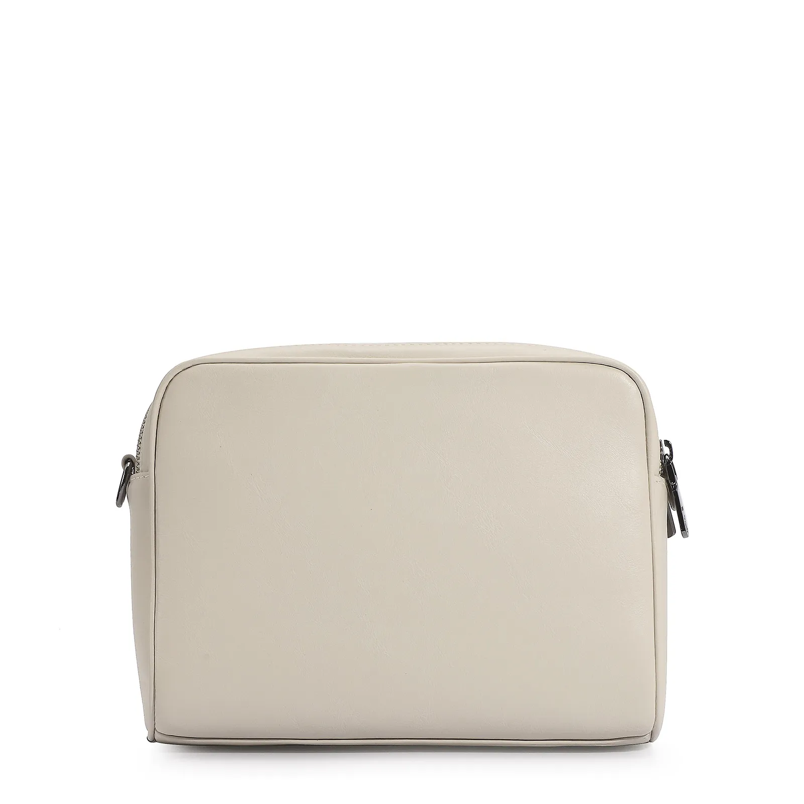 Bolsa Transversal Couro Off White