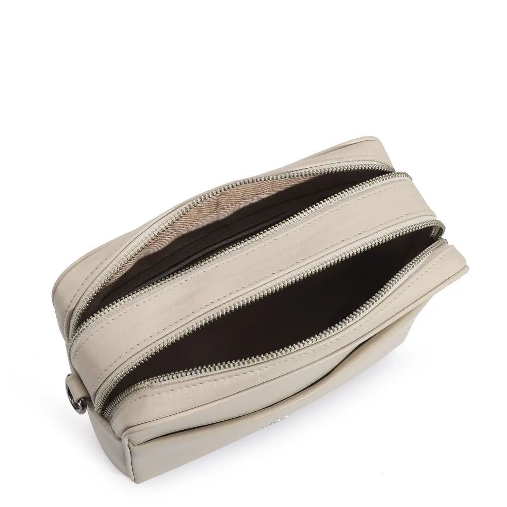 Bolsa Transversal Couro Off White - imagem 5