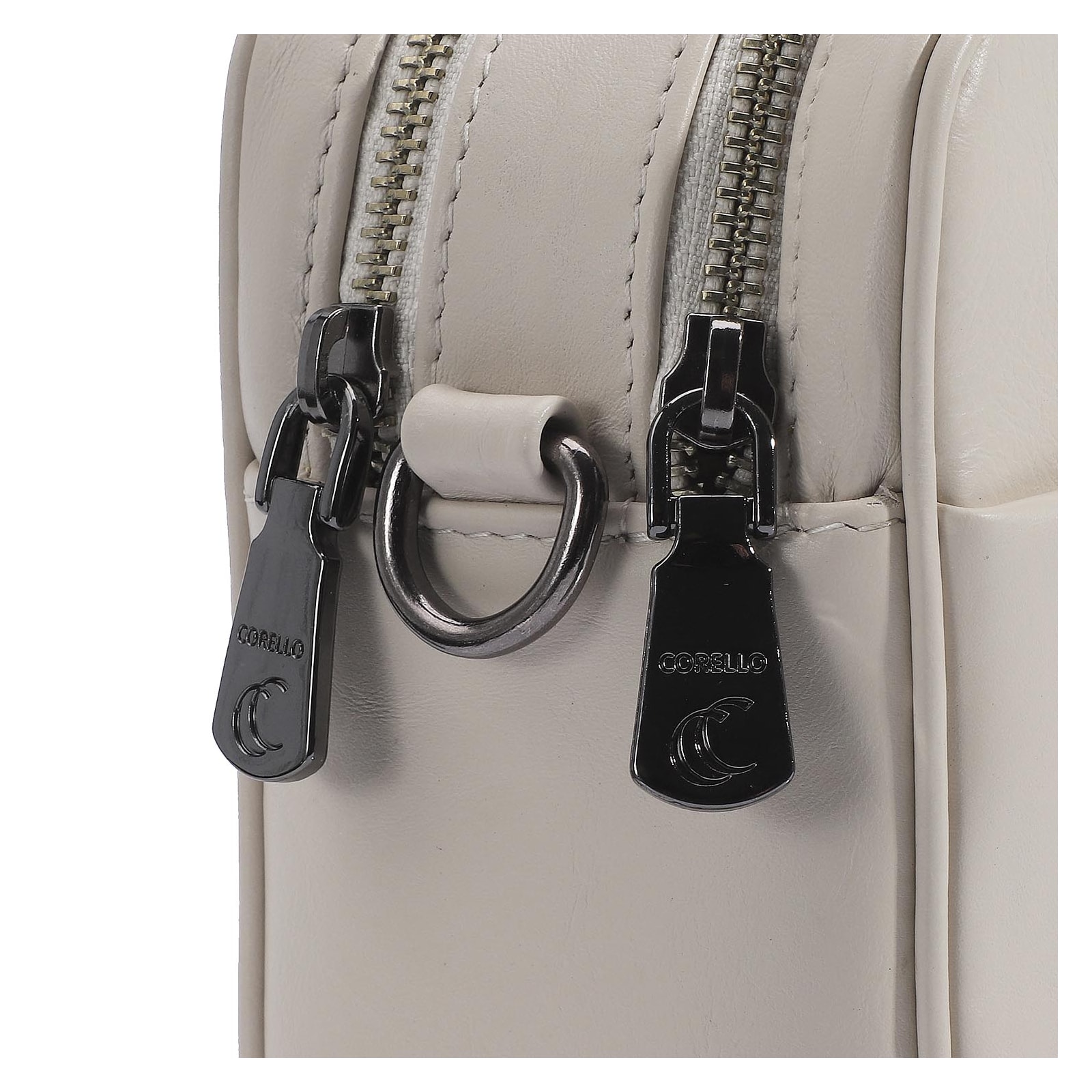 Bolsa Transversal Couro Off White