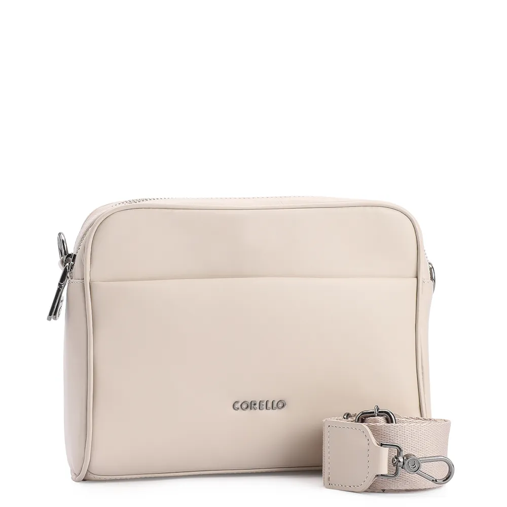 Bolsa Transversal Couro Off White - imagem 2