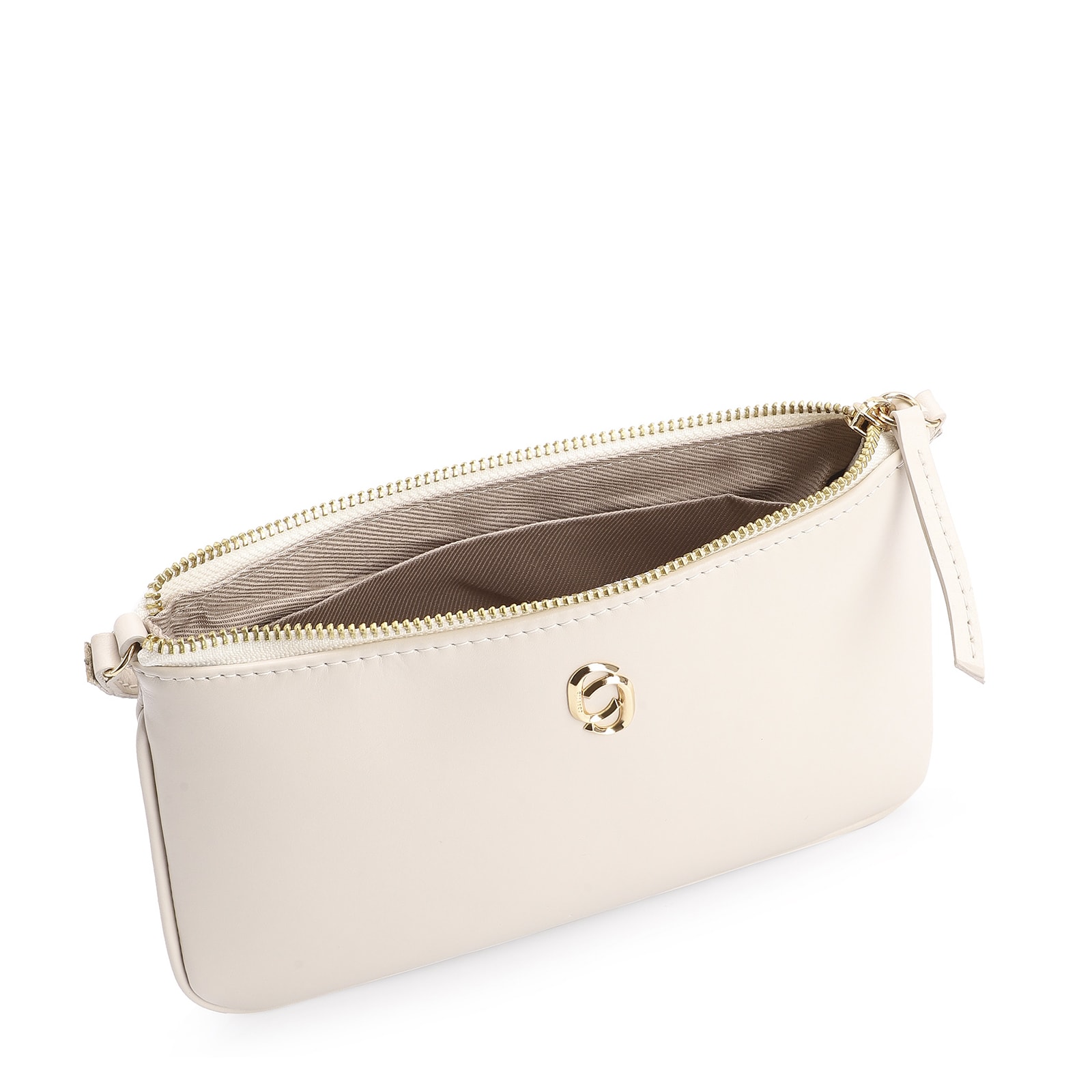 Bolsa Transversal Couro Off White