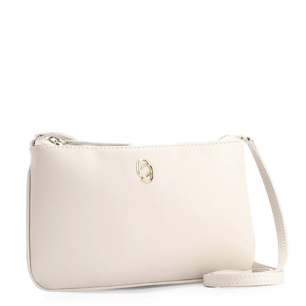Bolsa Transversal Couro Off White - imagem 2