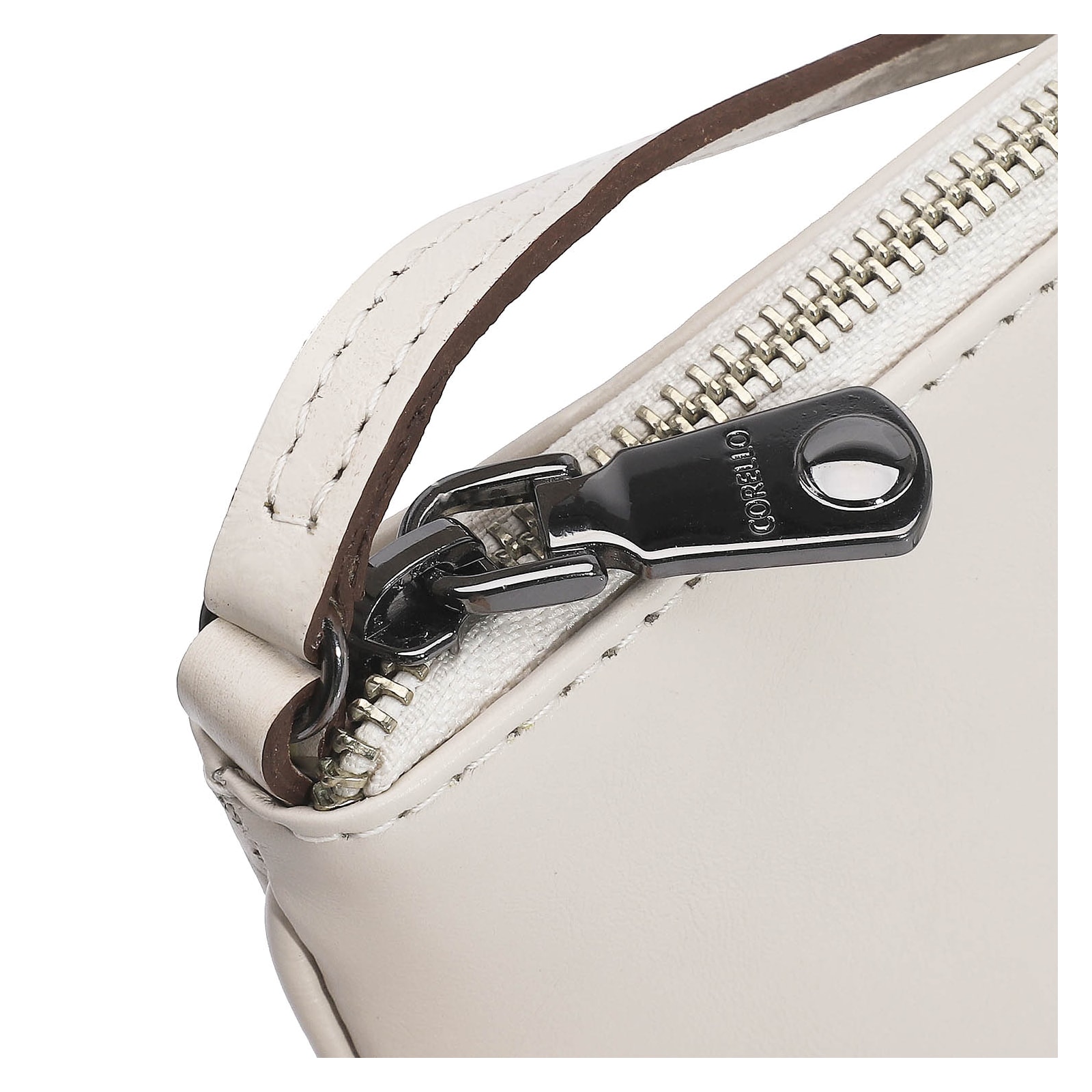 Bolsa Transversal Couro Off White