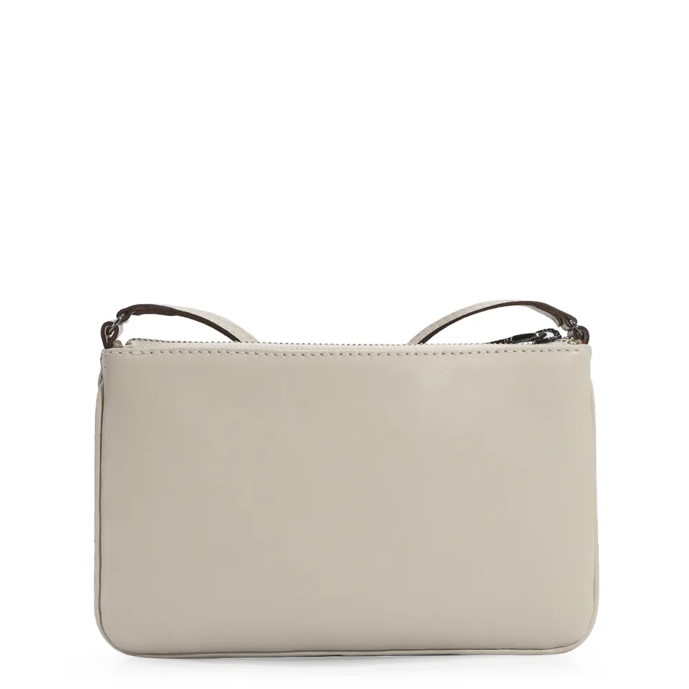 Bolsa Transversal Couro Off White - imagem 3