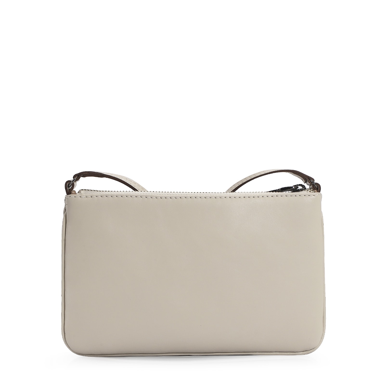 Bolsa Transversal Couro Off White