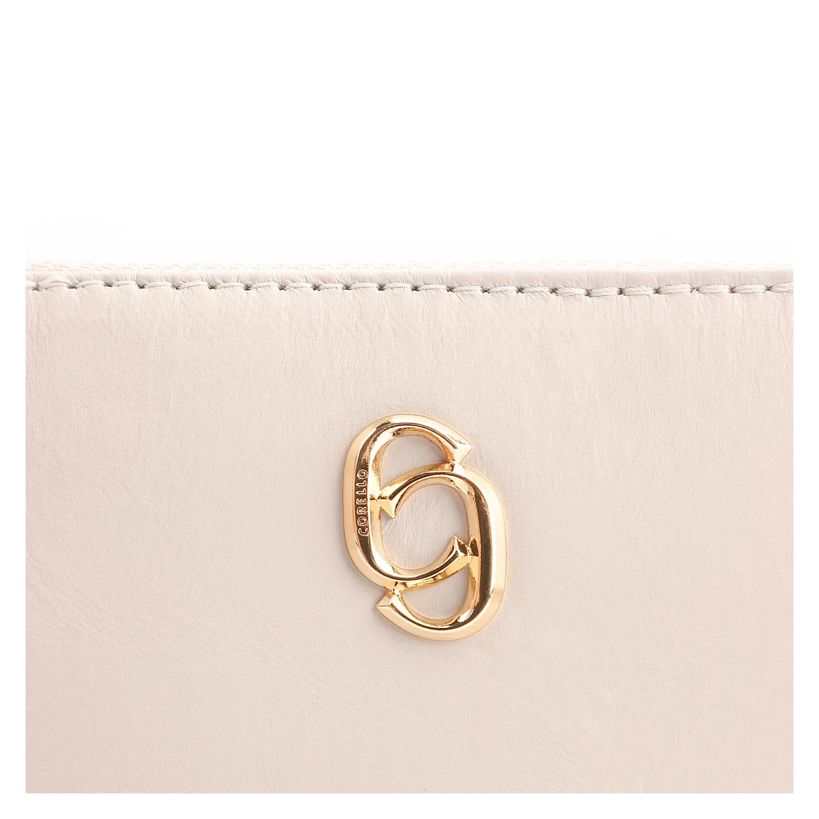 Bolsa Transversal Couro Off White