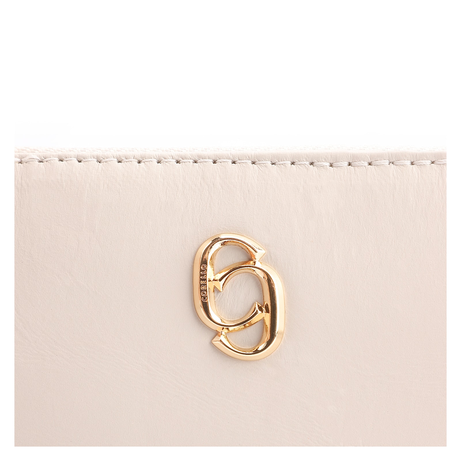 Bolsa Transversal Couro Off White
