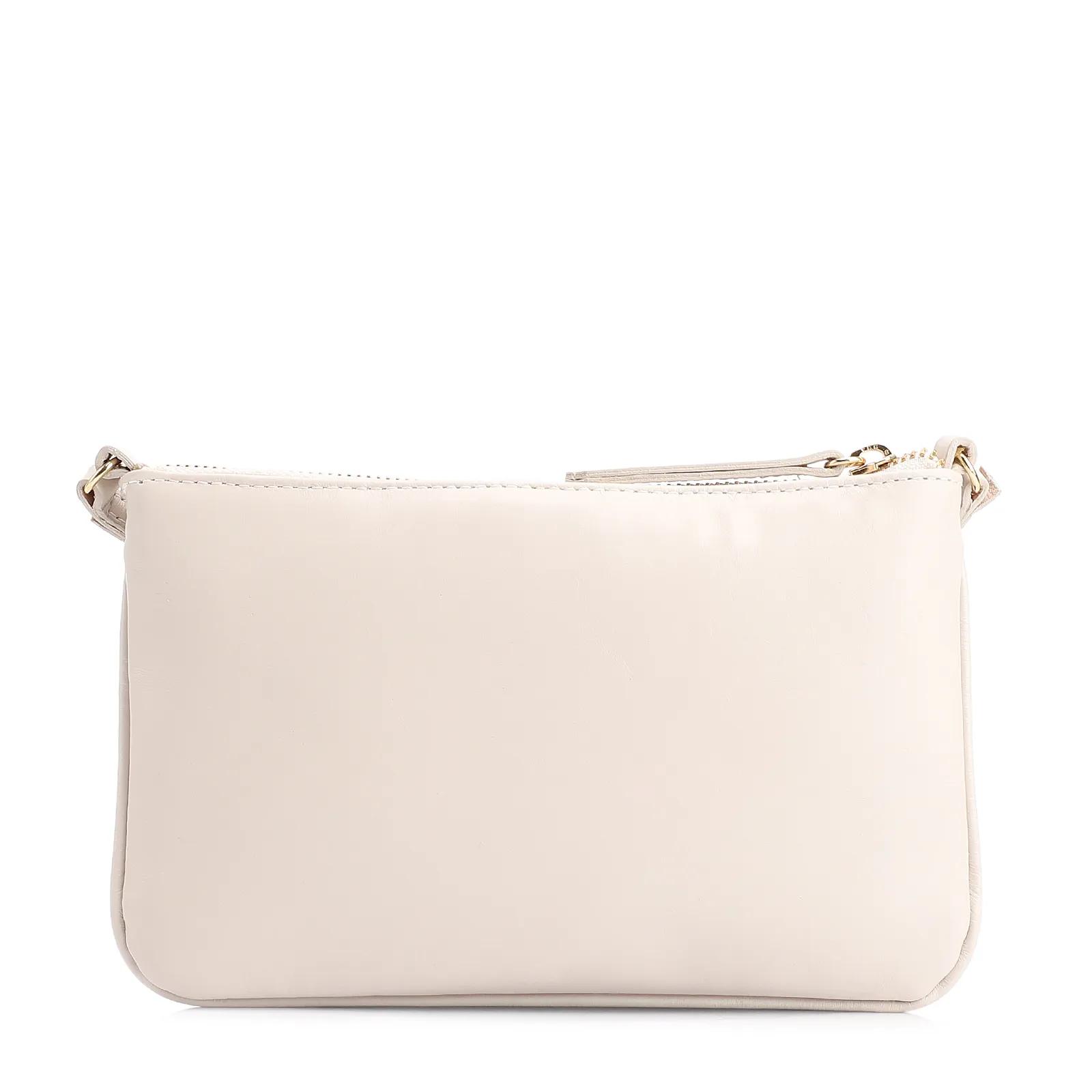 Bolsa Transversal Couro Off White