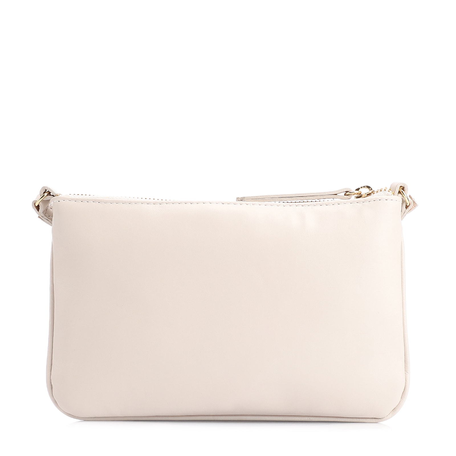 Bolsa Transversal Couro Off White