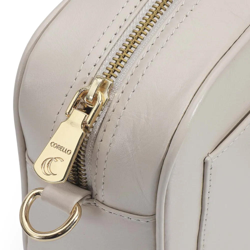 Bolsa Transversal Couro Off White - imagem 5