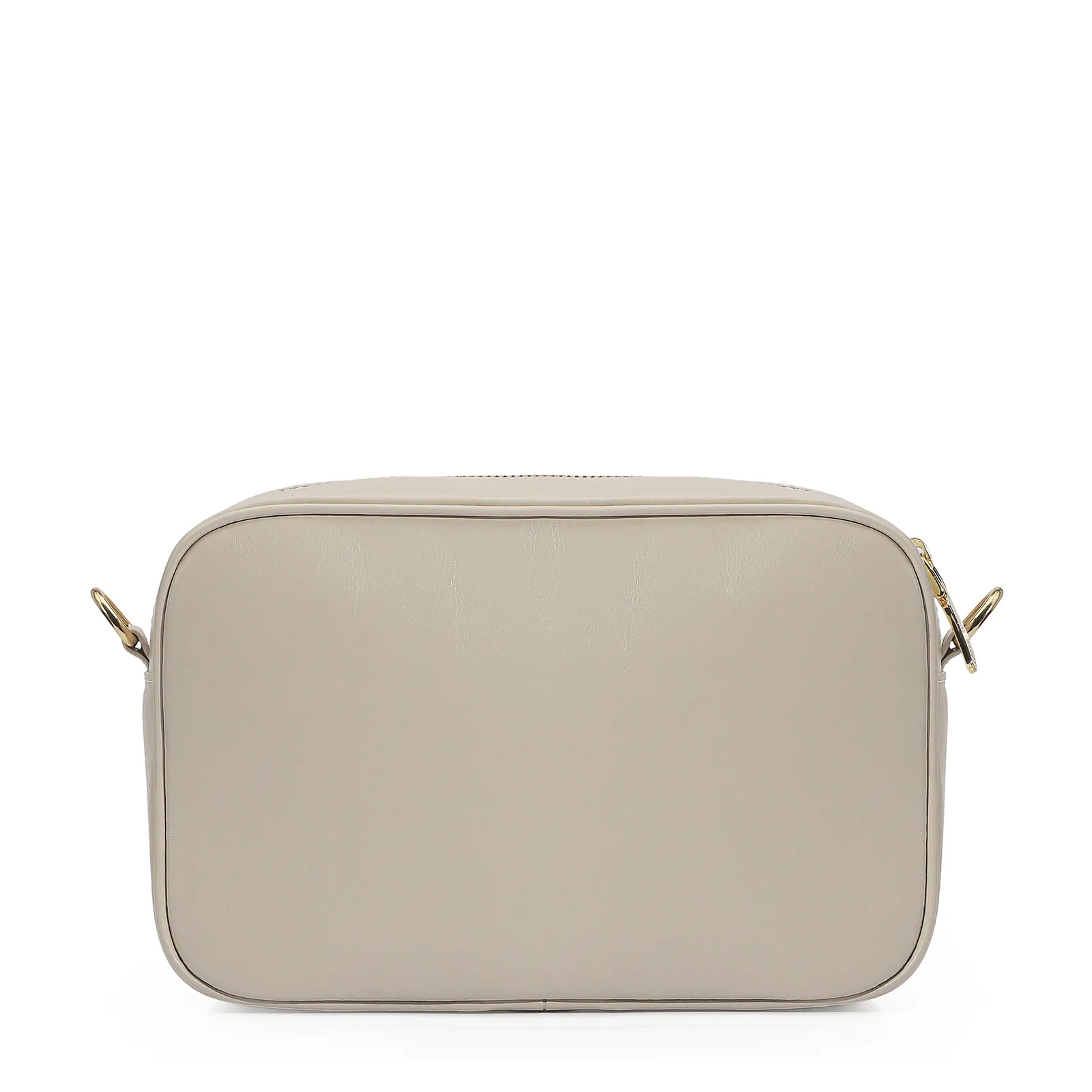 Bolsa Transversal Couro Off White