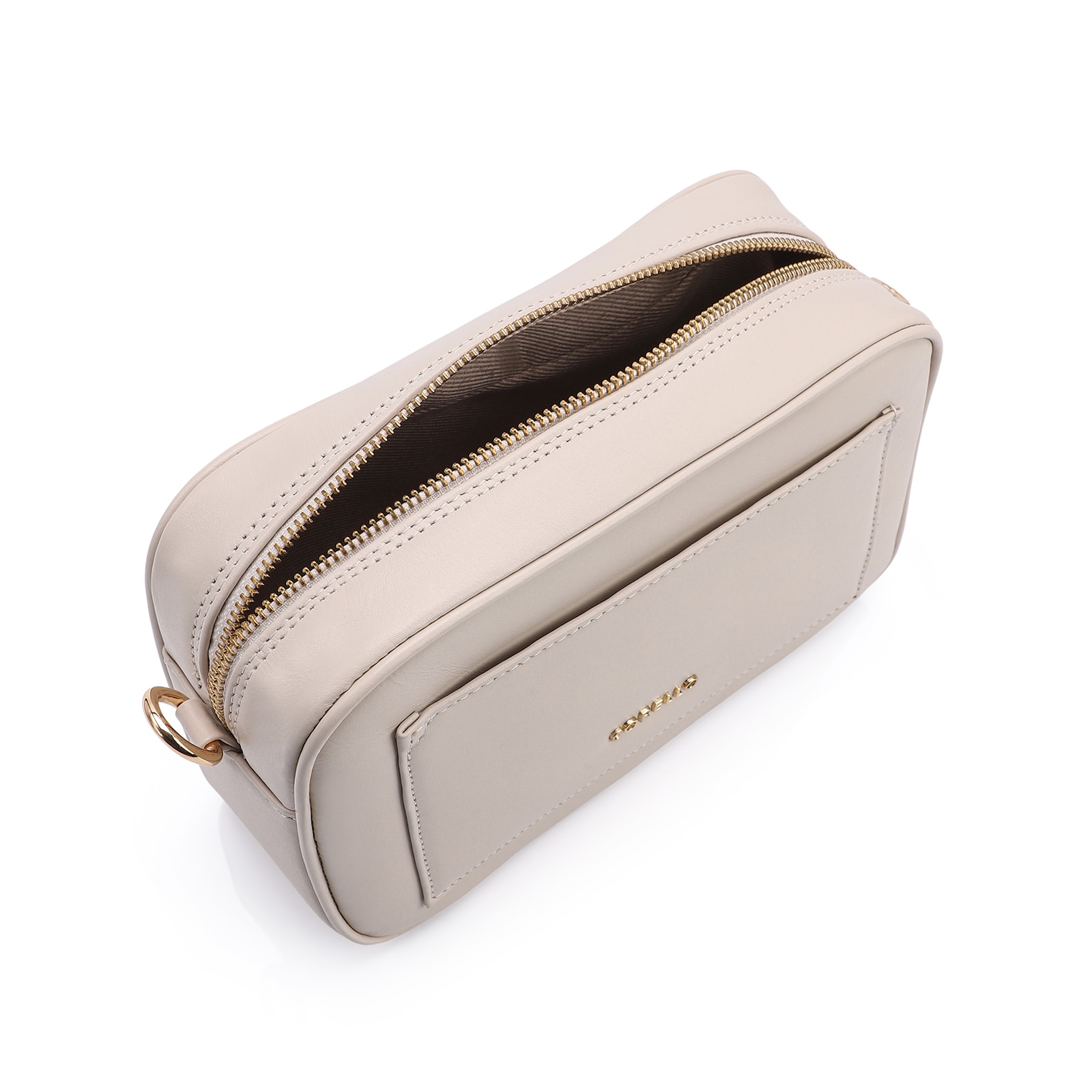 Bolsa Transversal Couro Off White
