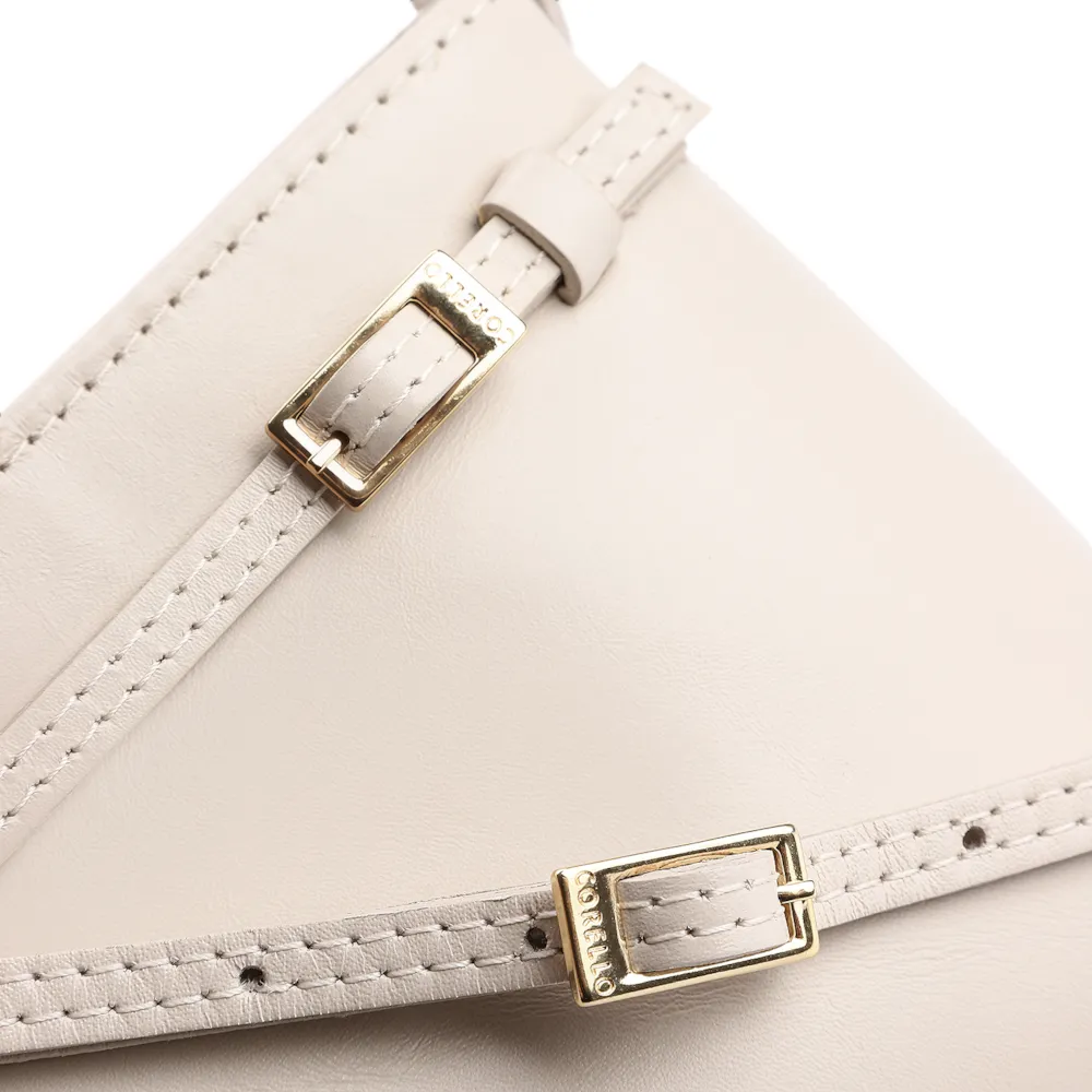 Bolsa Transversal Couro Off White - imagem 5
