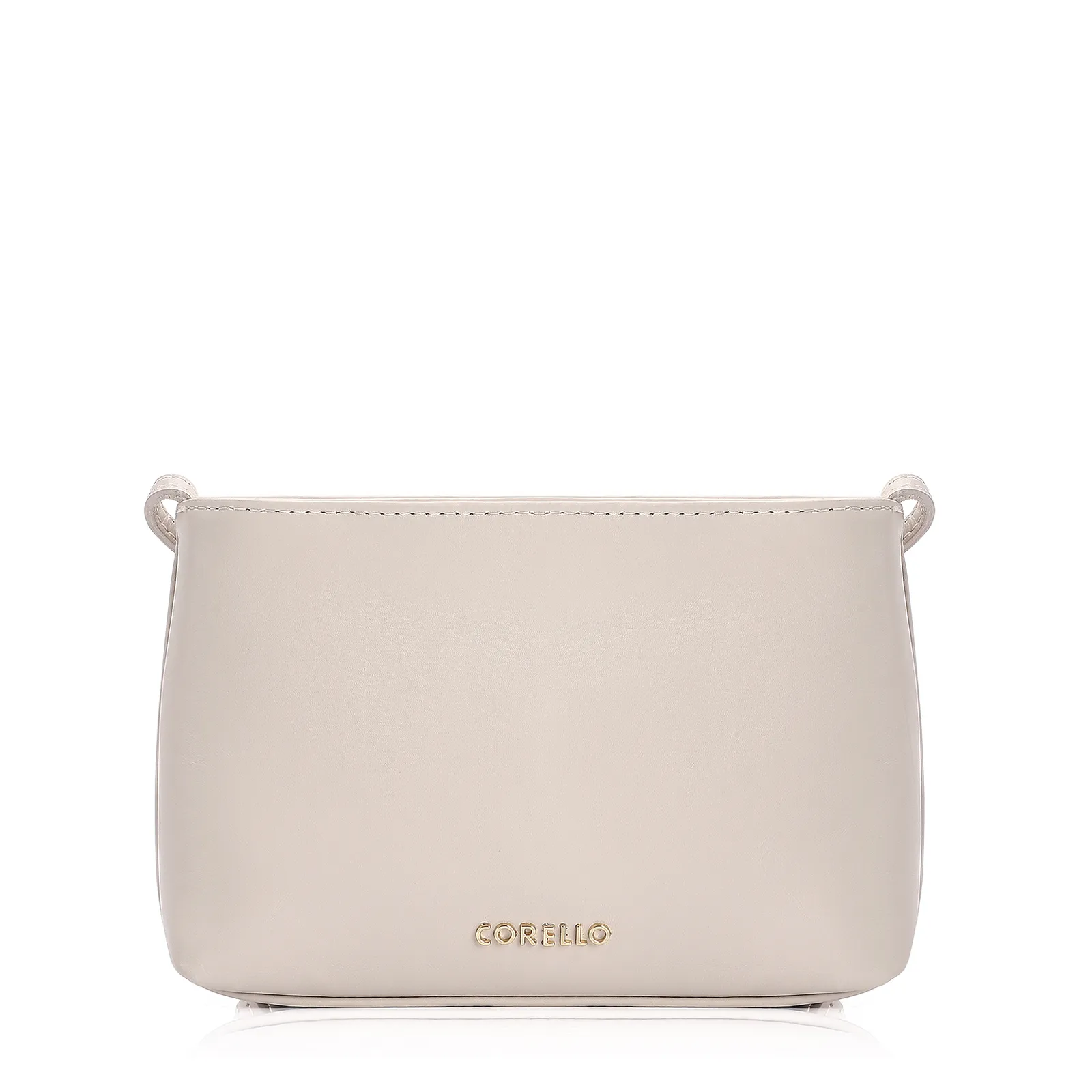 Bolsa Transversal Couro Off White