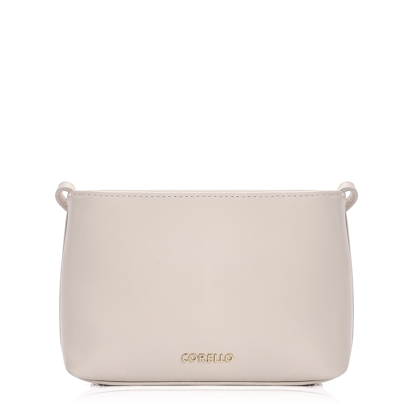 Bolsa Transversal Couro Off White
