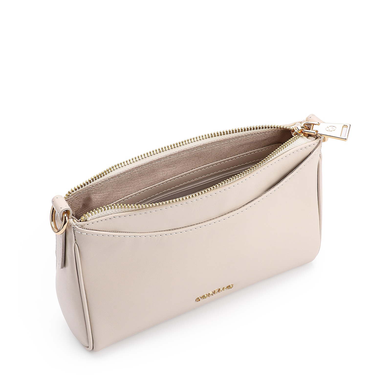 Bolsa Transversal Couro Off White