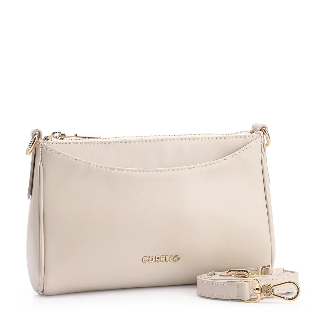 Bolsa Transversal Couro Off White - imagem 2