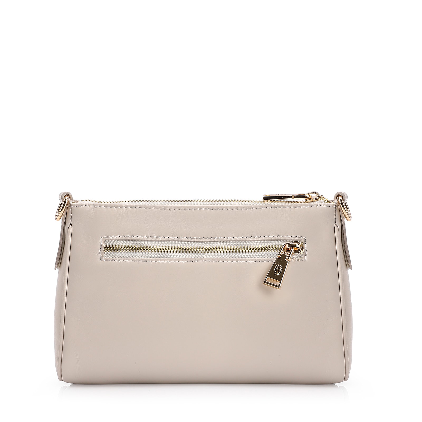 Bolsa Transversal Couro Off White