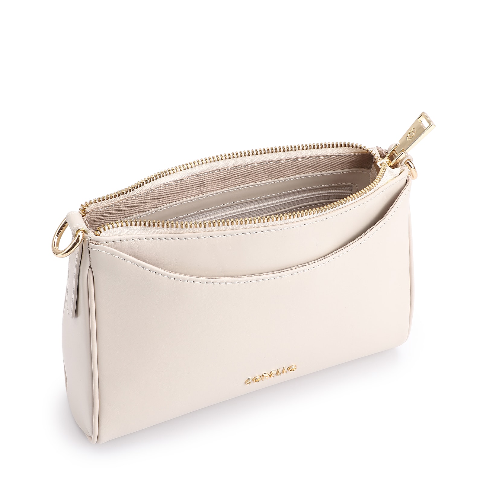 Bolsa Transversal Couro Off White