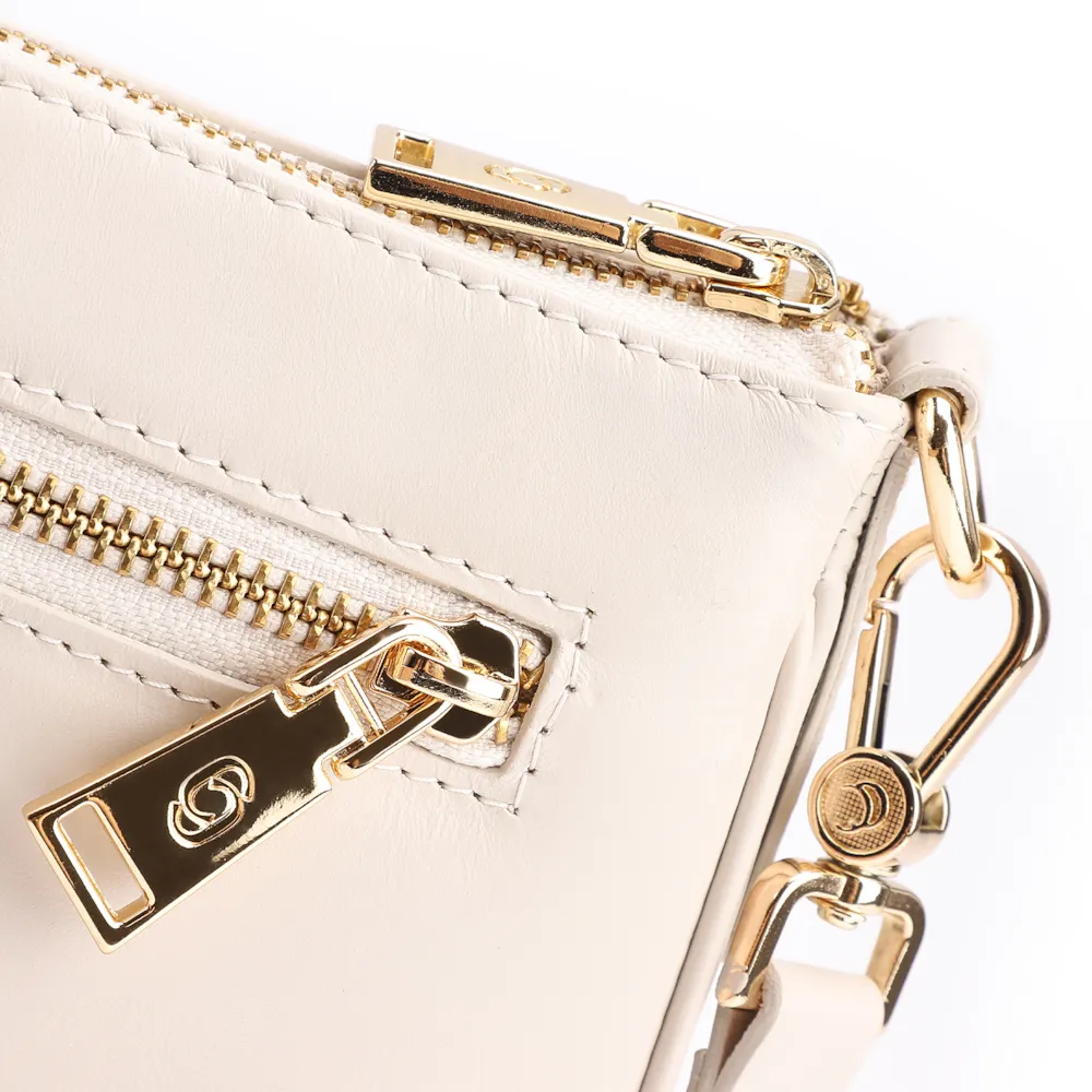 Bolsa Transversal Couro Off White - imagem 5