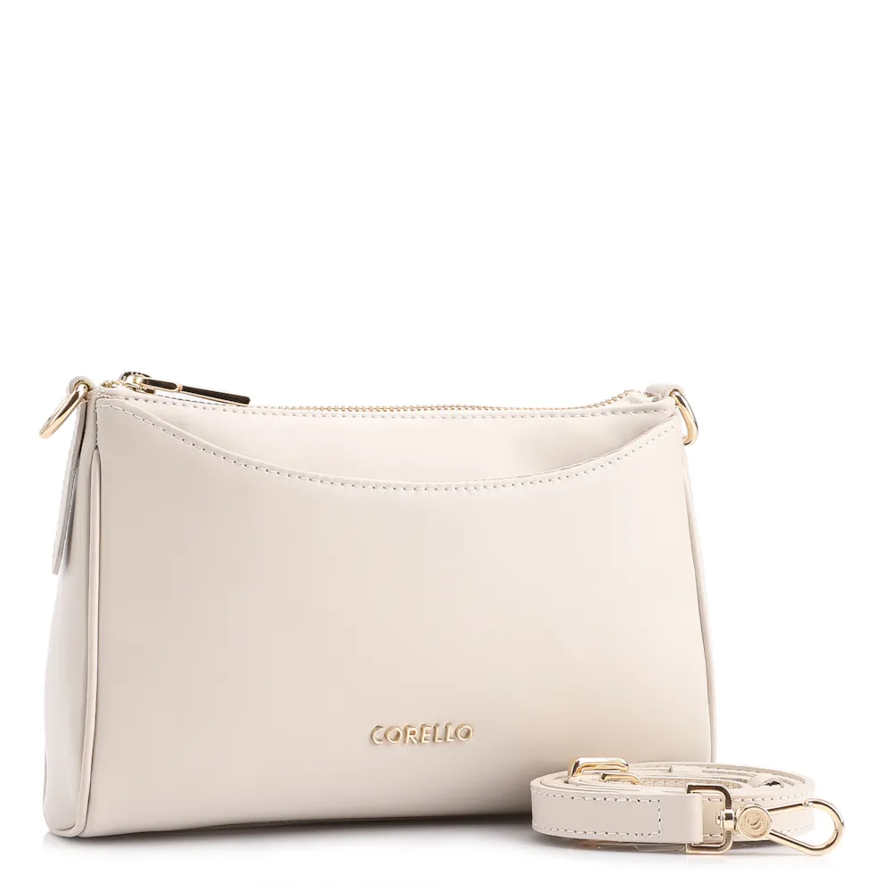 Bolsa Transversal Couro Off White - imagem 2