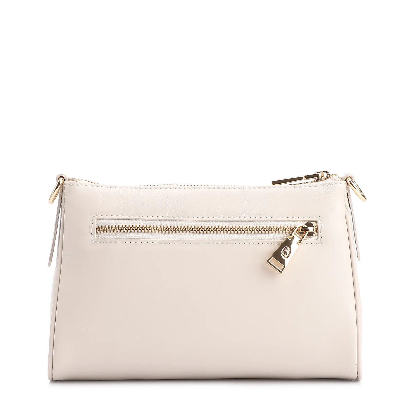 Bolsa Transversal Couro Off White