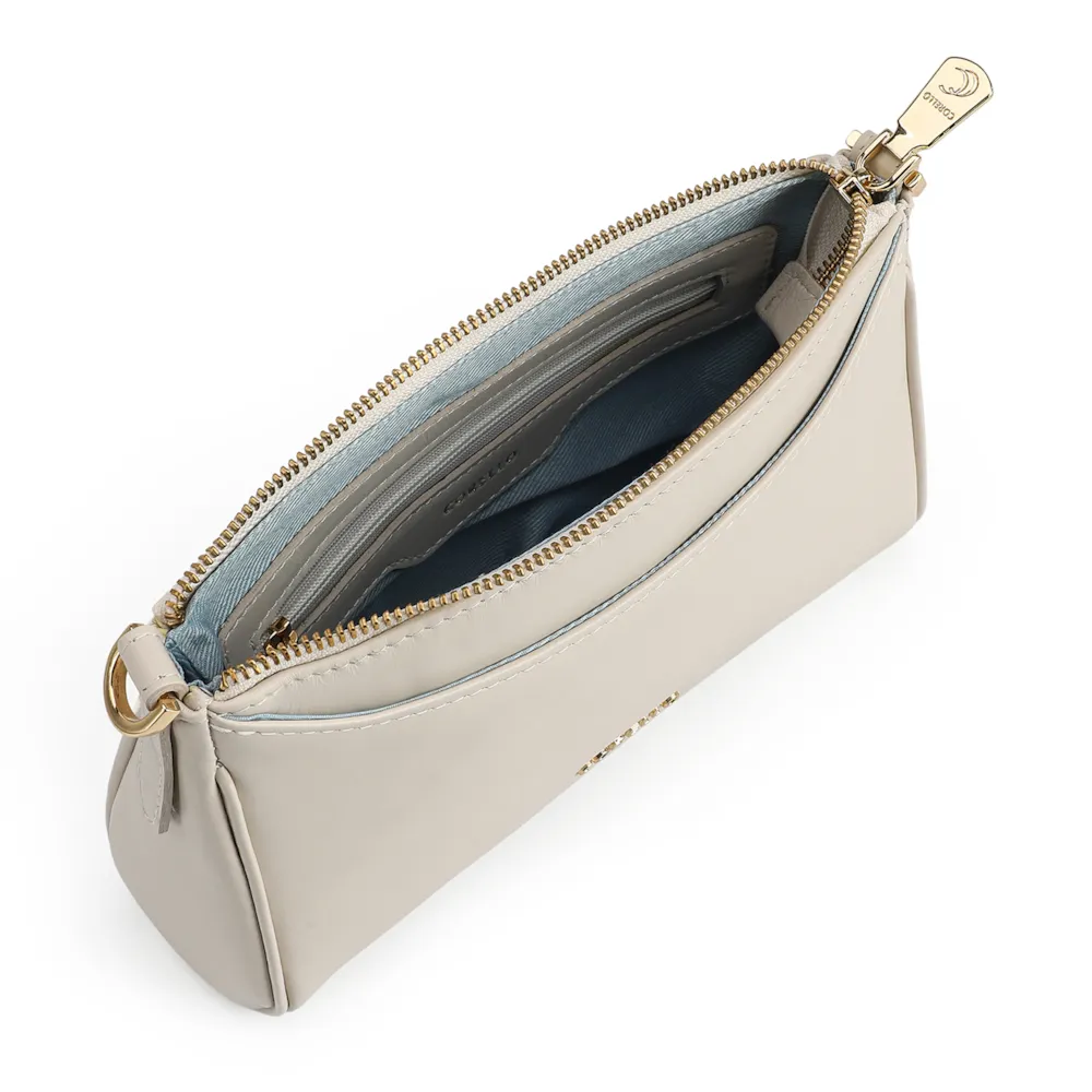Bolsa Transversal Couro Off White - imagem 4