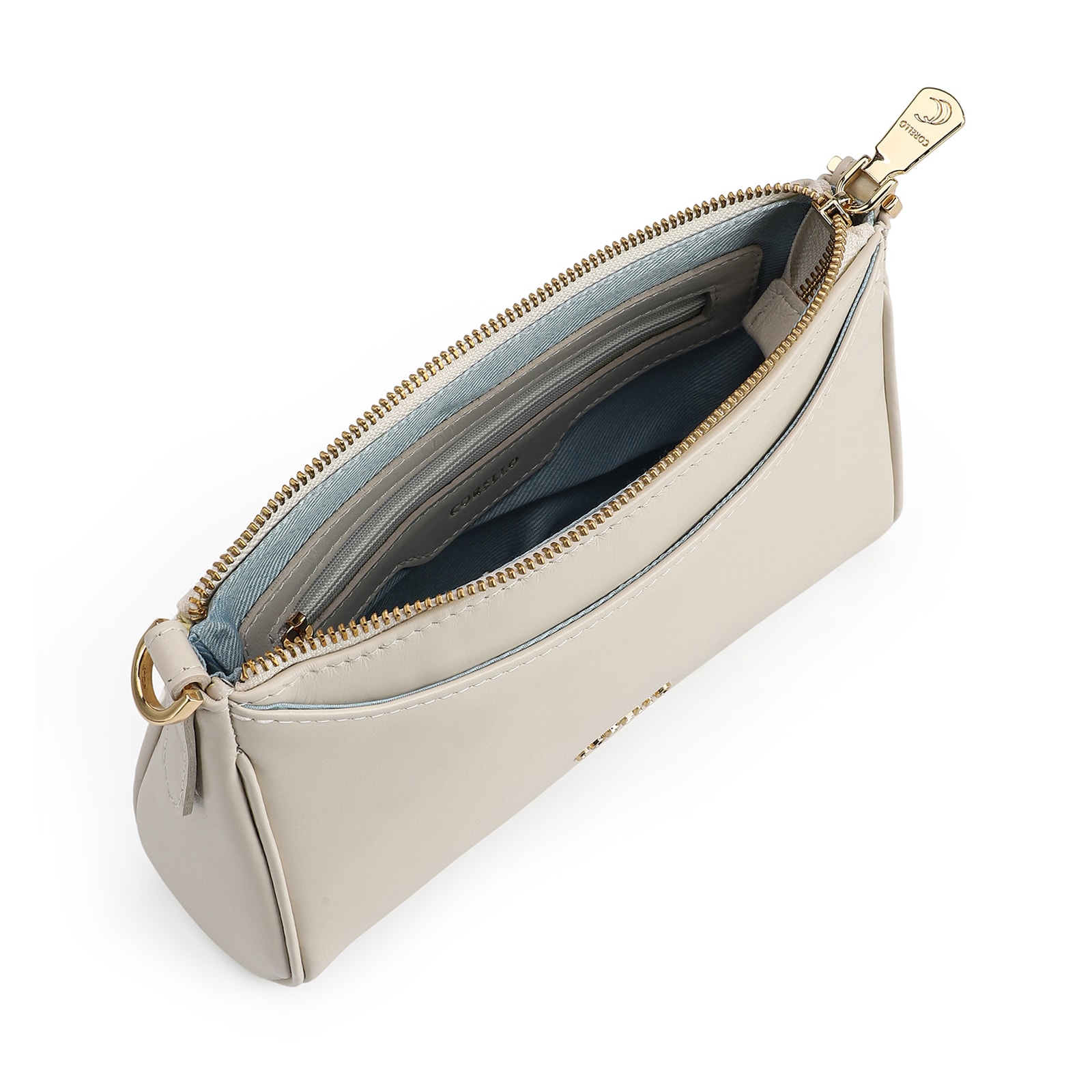 Bolsa Transversal Couro Off White