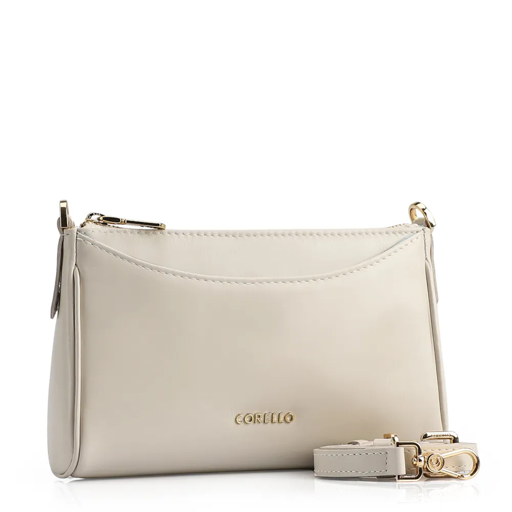 Bolsa Transversal Couro Off White - imagem 2