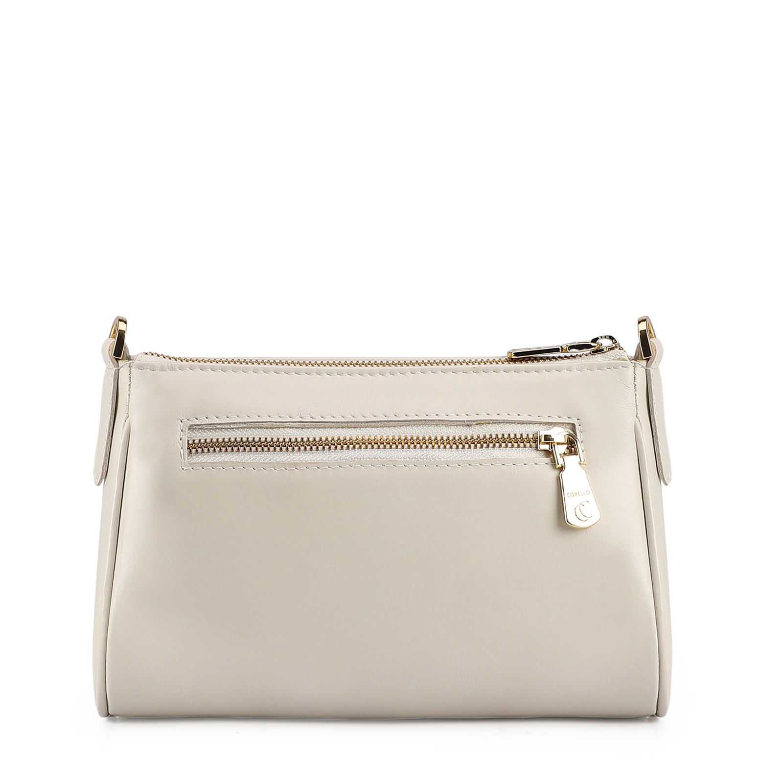 Bolsa Transversal Couro Off White