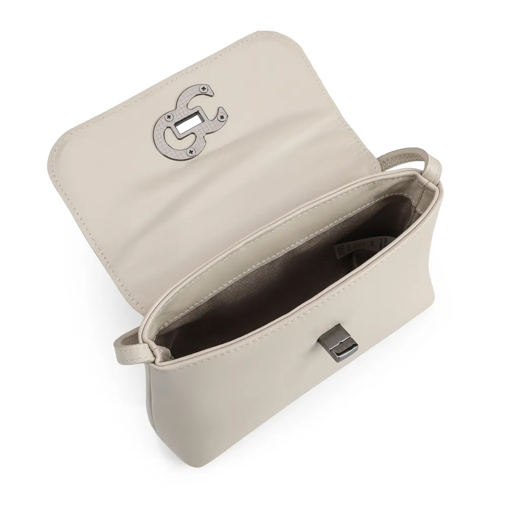 Bolsa Transversal Couro Off White - imagem 4