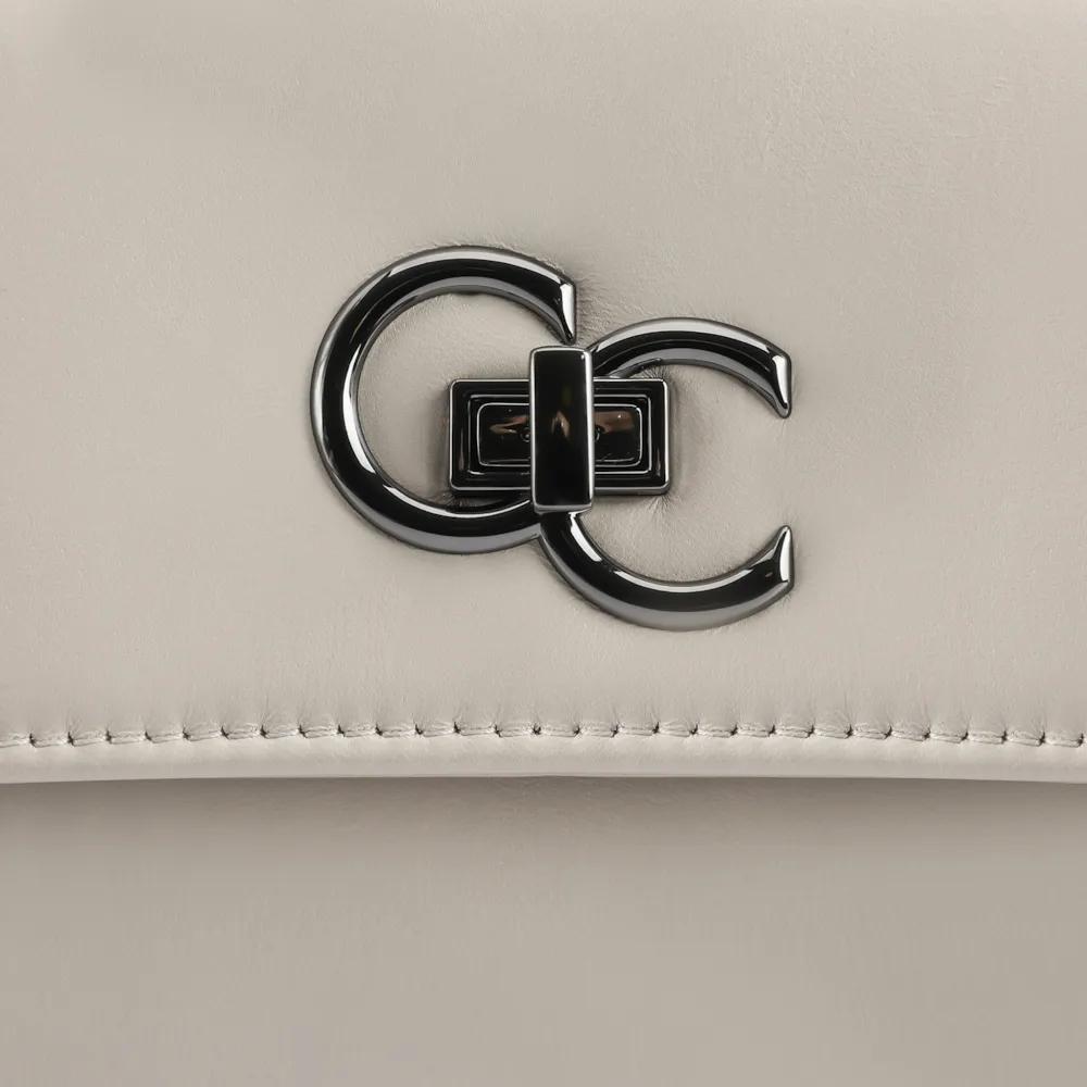 Bolsa Transversal Couro Off White - imagem 7