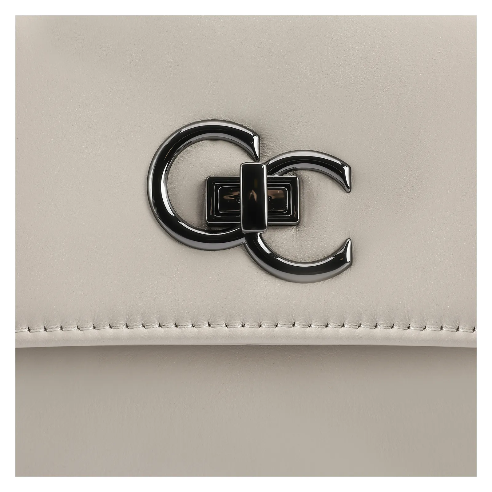 Bolsa Transversal Couro Off White