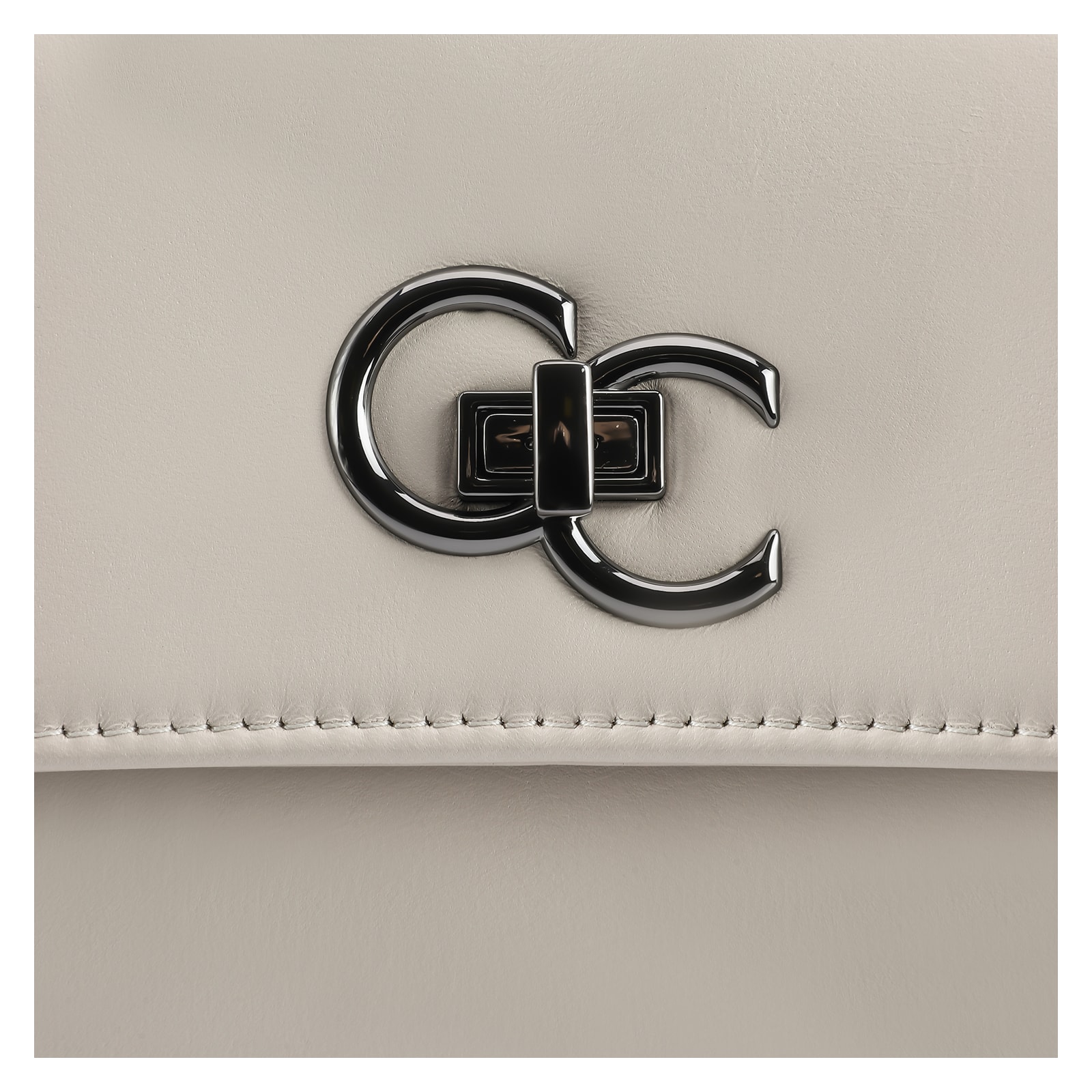 Bolsa Transversal Couro Off White