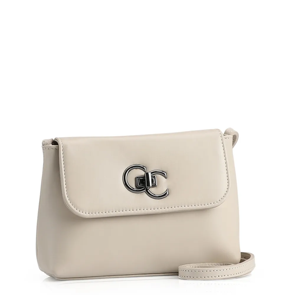 Bolsa Transversal Couro Off White - imagem 2