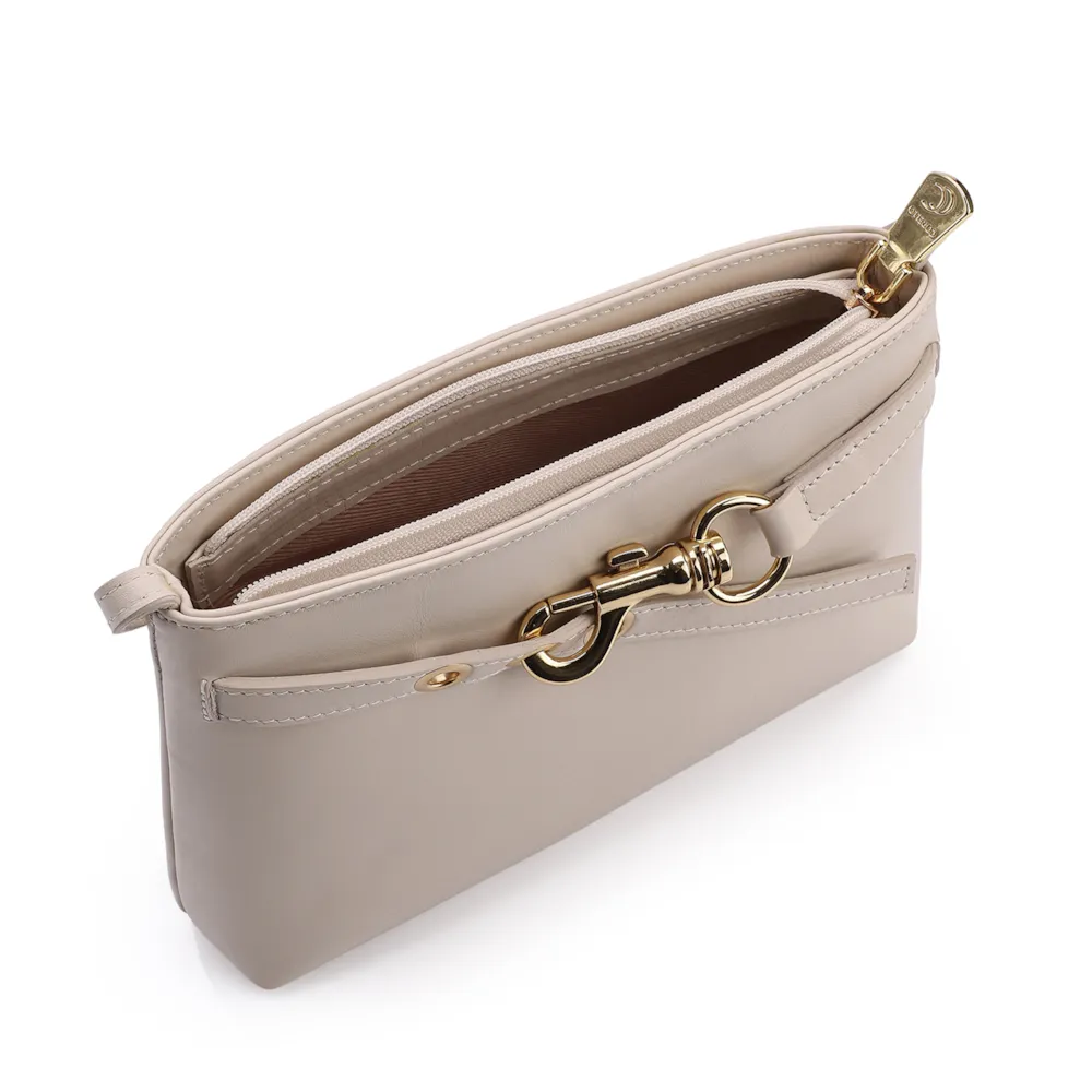 Bolsa Transversal Couro Off White - imagem 4