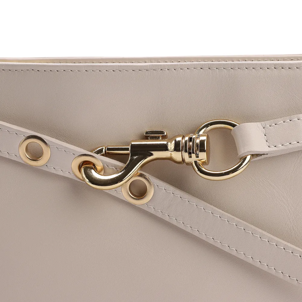 Bolsa Transversal Couro Off White - imagem 5